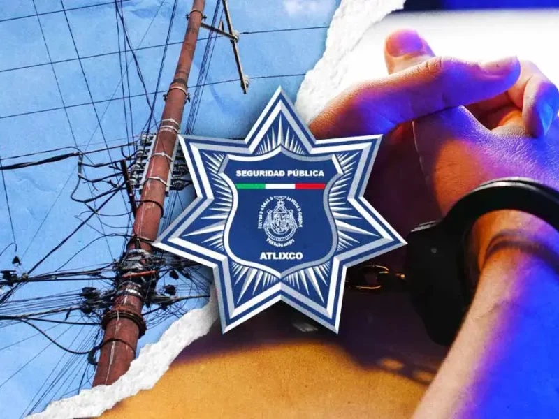 Elementos de seguridad ciudadana detienen a presuntos ladrones de cable eléctrico
