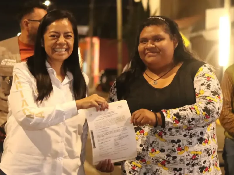 Ariadna Ayala presidenta de Atlixco, inaugura rehabilitación de Avenida Xapatlaco
