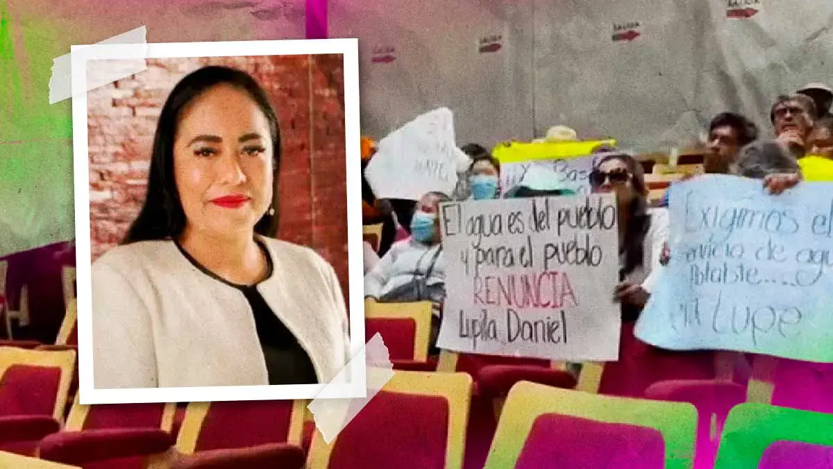 Habitantes de Cuautlancingo exigen destitución de directora del Sosapac; alcalde promete atender demandas