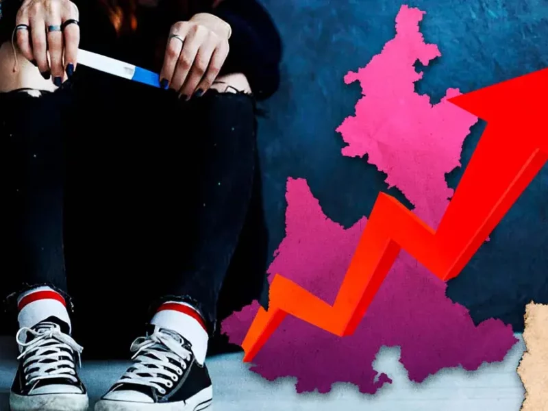 Embarazos en menores de edad en Puebla, crecieron 25% durante 2024