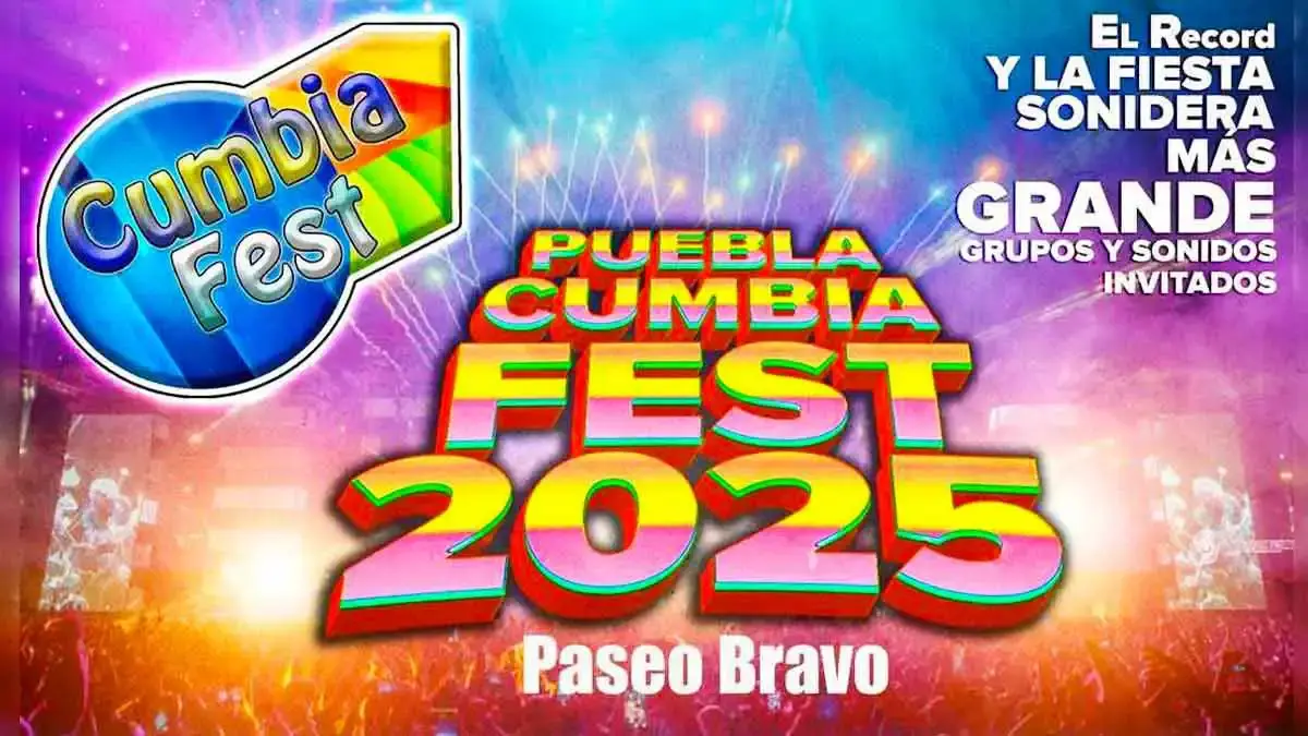 Baila con Mexikolombia, Los Telez y más en el Cumbia Fest 2025 en Puebla