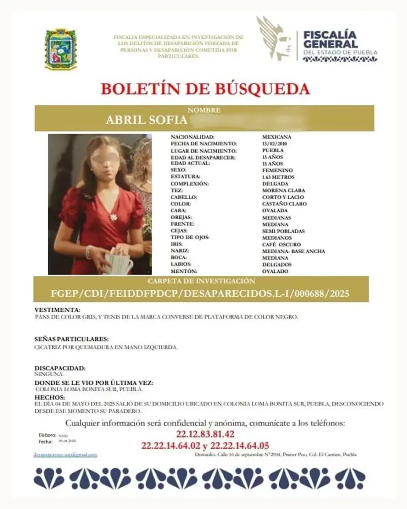 Localizan a Abril Sofía en Veracruz con un adulto mayor; desapareció en Puebla