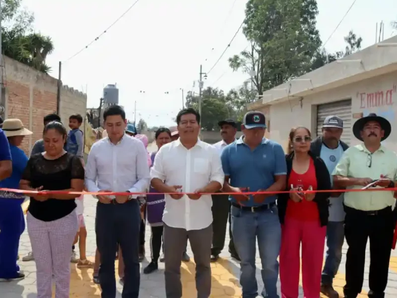 El presidente Mateo Hernández impulsa el desarrollo con nuevas obras en Tecamachalco