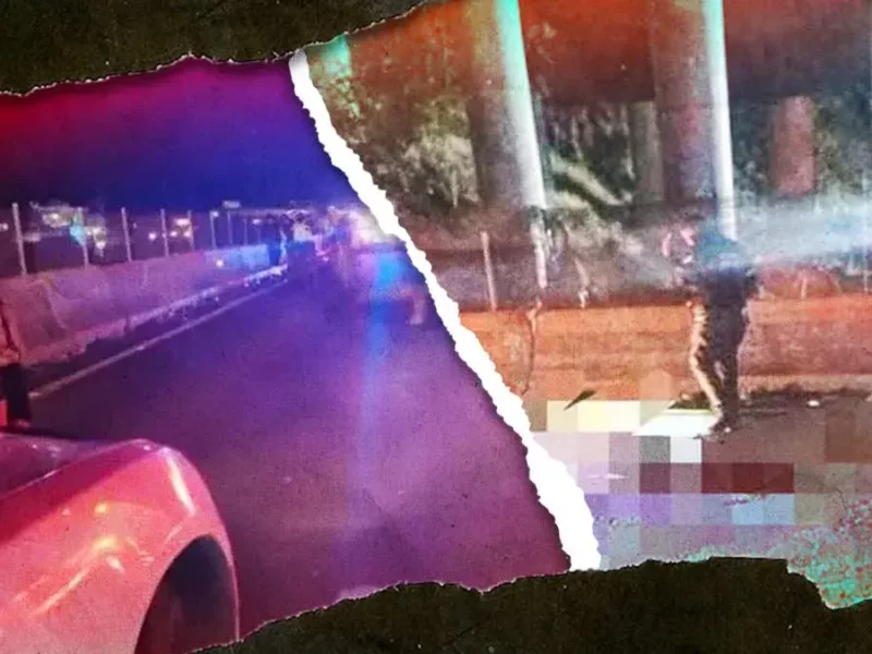Motociclista murió al caer de un puente y ser arrollado en Texmelucan, Puebla