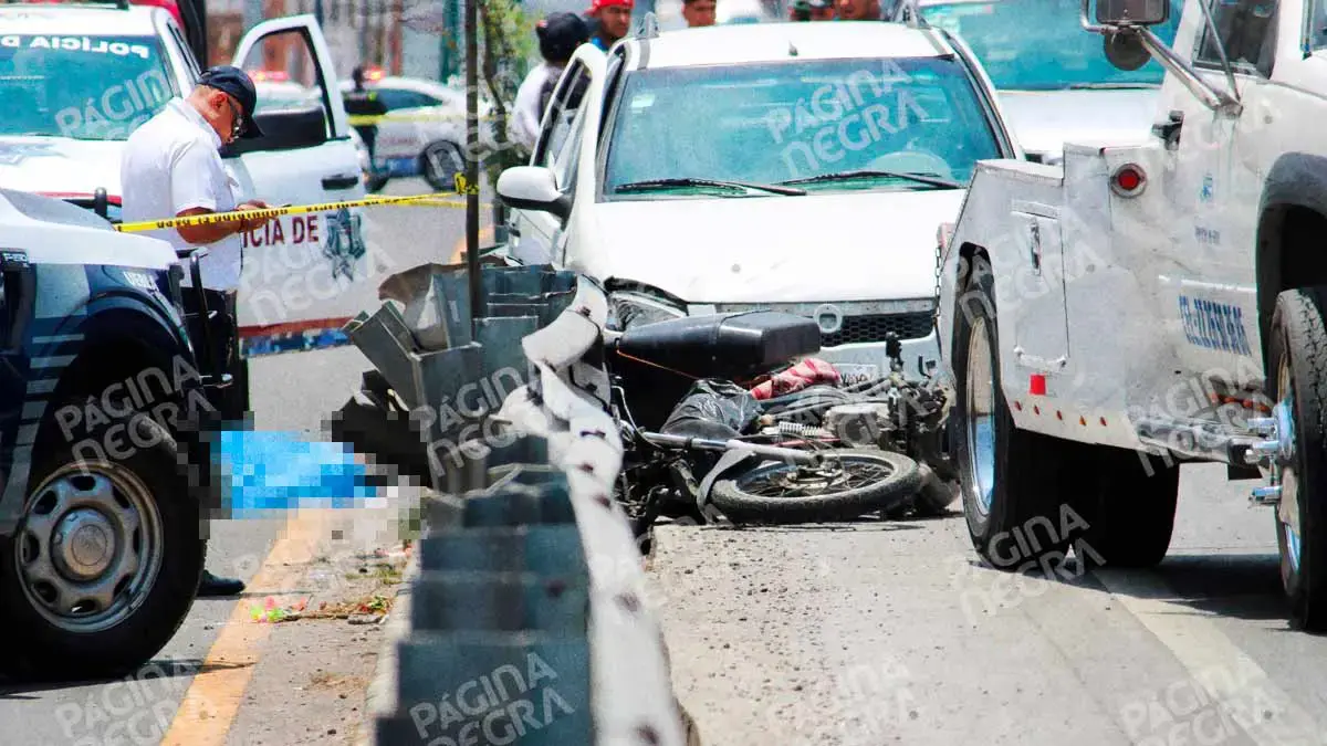 Motociclista murió tras ser embestido por camioneta en Infonavit Loma Bella, Puebla