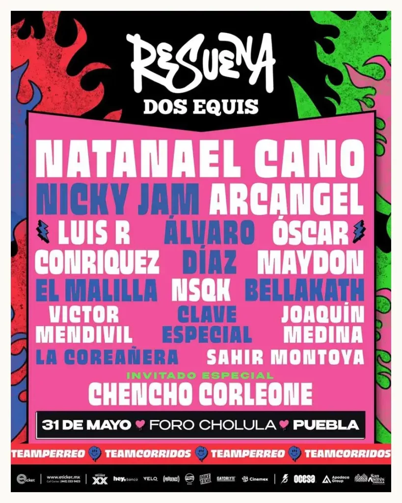 Continúa la venta de boletos para el Festival Resuena Dos Equis en Puebla