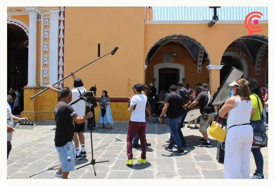 San Pedro Cholula es escenario de la telenovela “Los Hilos del Pasado” con David Zepeda 