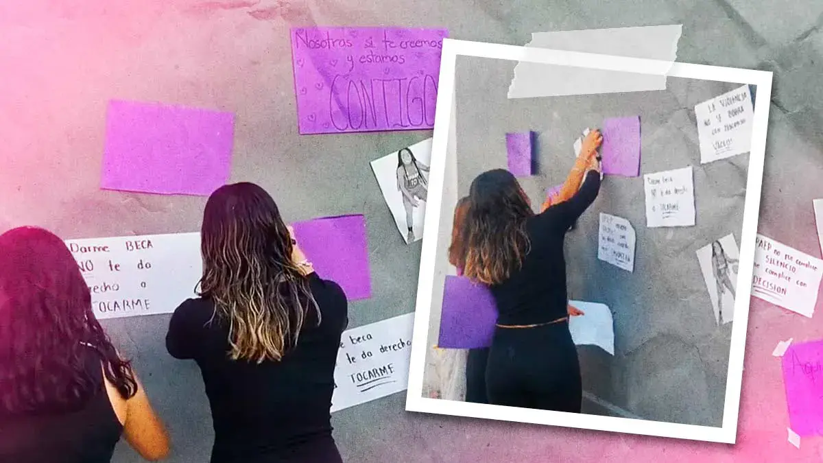 Estudiantes de la Prepa Upaep realizan protesta para exigir justicia por caso de abuso 