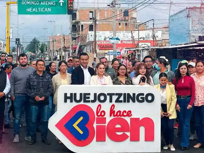 Roberto Solís logra cuarta carretera rehabilitada en Huejotzingo en solo siete meses