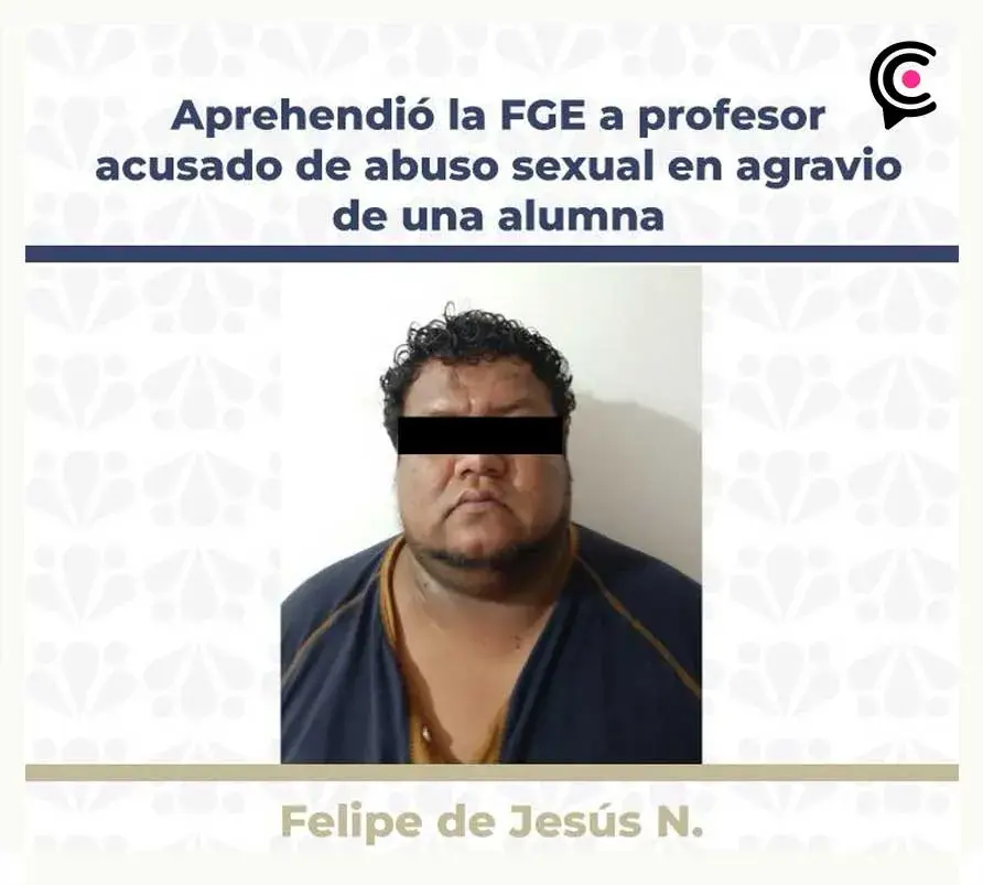 Detienen a profesor por abuso sexual contra una alumna, en el municipio de Tepeaca, Puebla