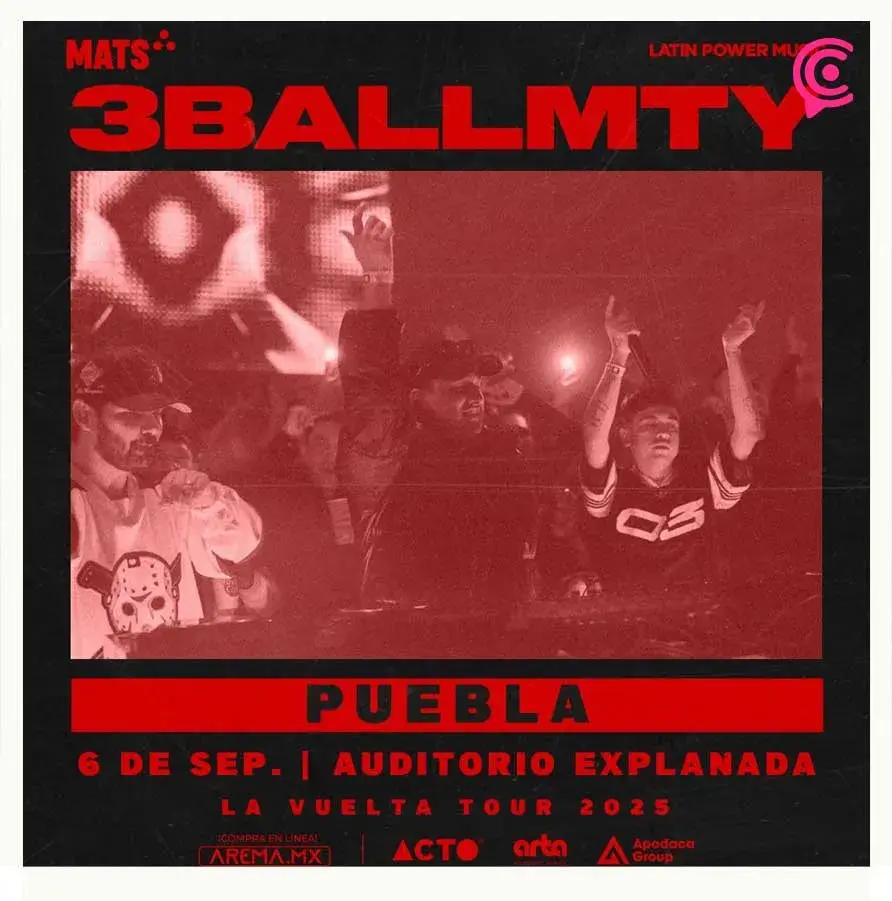 3BallMTY anuncia concierto en Puebla como parte de su tour “La Vuelta”