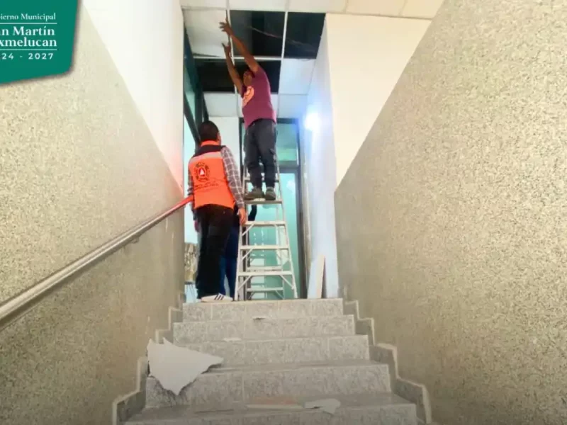 Gobierno municipal informa con respecto a afectaciones a la Presidencia Municipal por lluvias