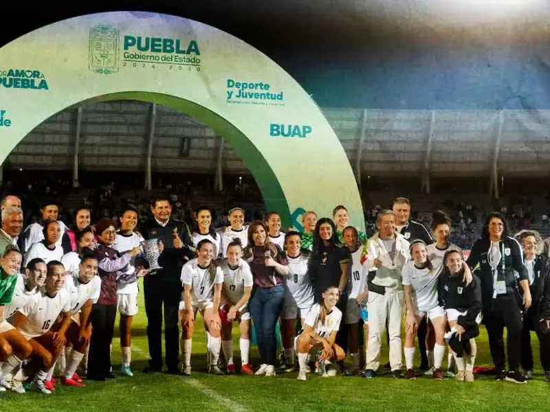 Selección Mexicana femenil y Uruguay empatan en el Estadio Olímpico Universitario de la BUAP 