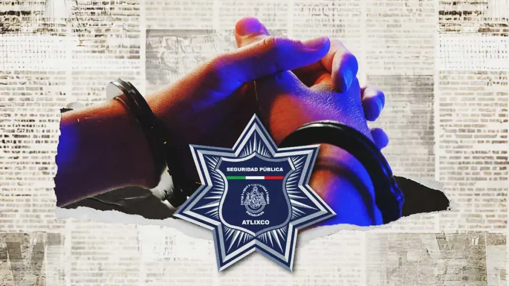 Policías de Atlixco detienen a sujeto con armas hechizas, droga y cartuchos