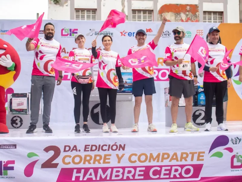 Encabeza MariElise Budib Carrera “Corre y Comparte: Hambre Cero Puebla 2025”