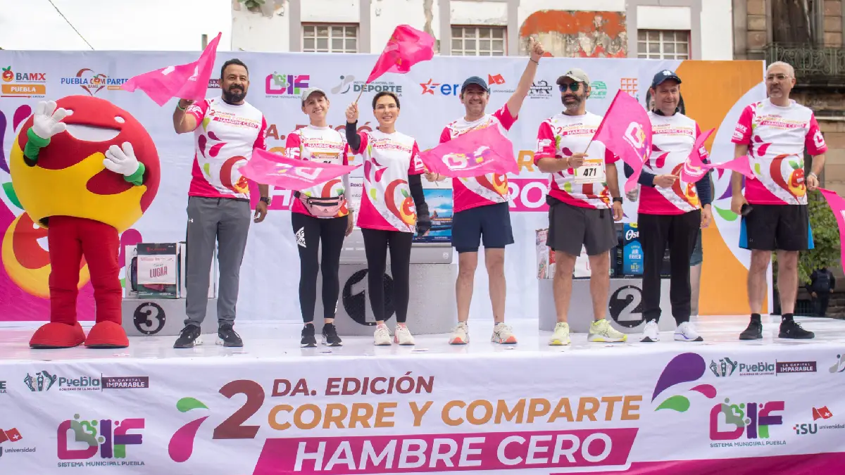 Encabeza MariElise Budib Carrera “Corre y Comparte: Hambre Cero Puebla 2025”