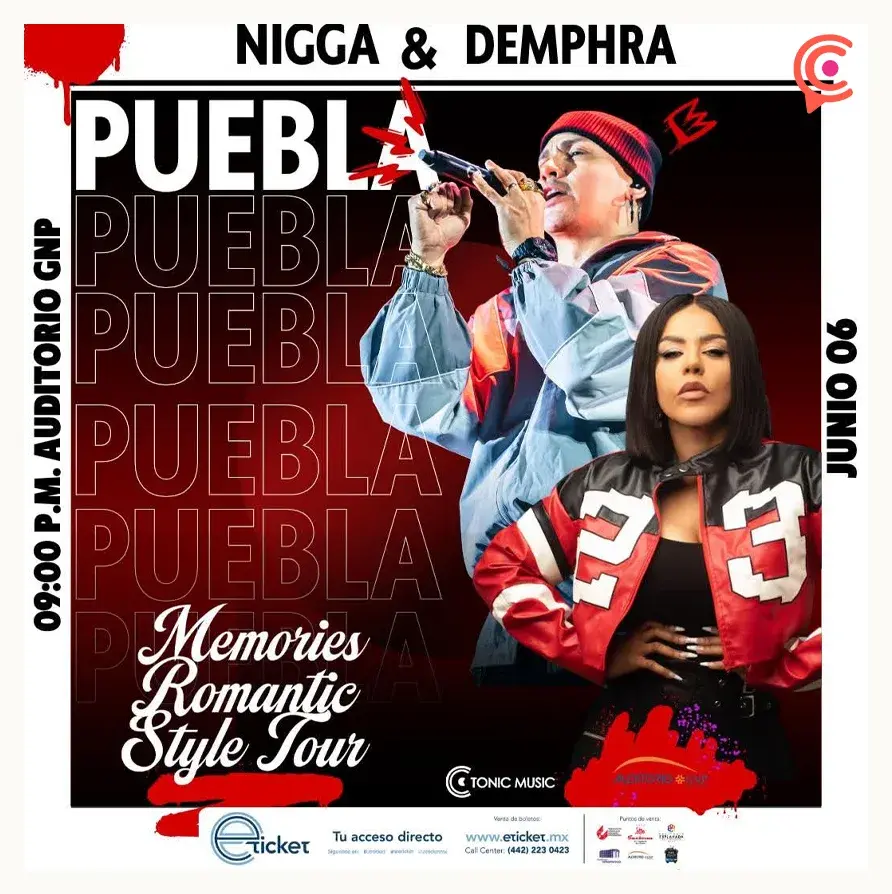 Concierto de Nigga y más actividades en Puebla del 2 al 8 de junio