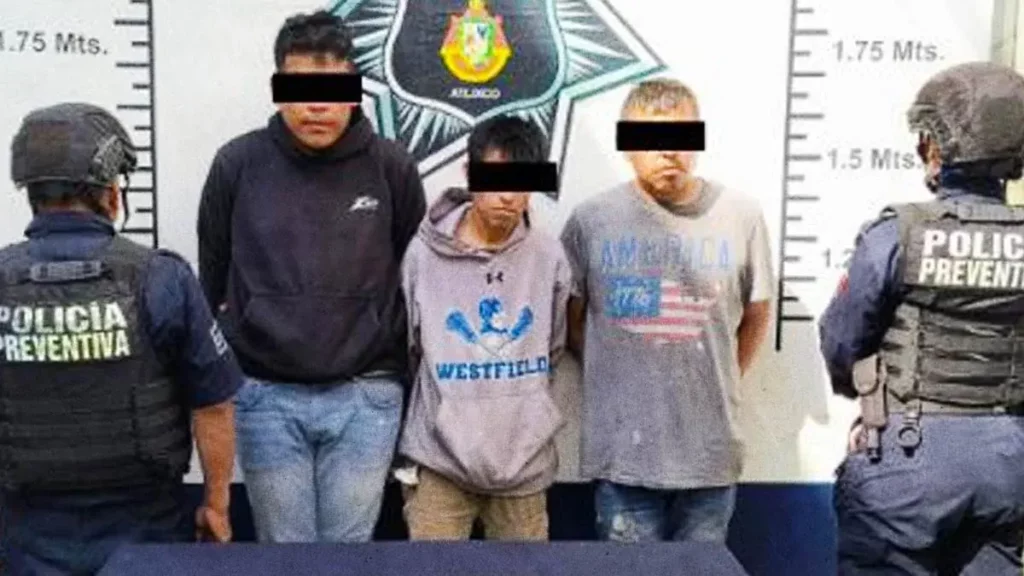 Secretaría de Seguridad Ciudadana de Atlixco detiene a tres hombres tras intento de asalto