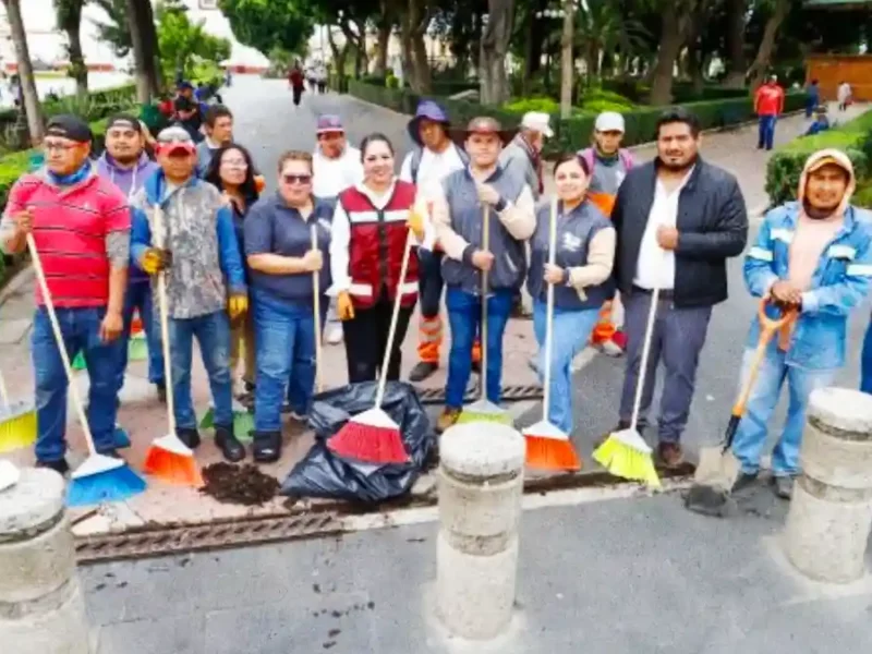 Tonantzin Fernández fortalece acciones de limpieza con el programa “Cholula Te Quiero Limpia”