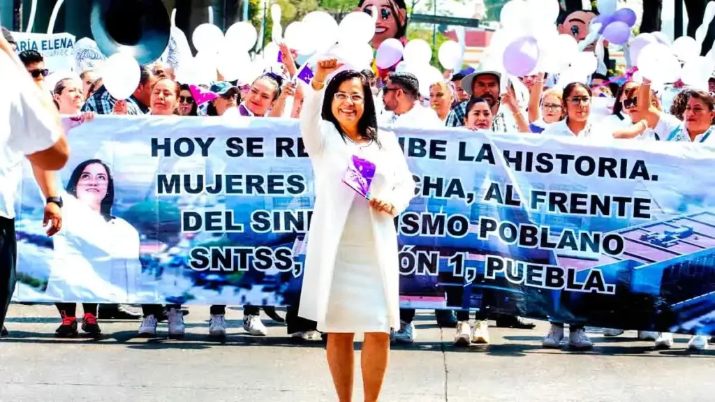 María Elena López de la Vega, nueva secretaria general del sindicato del IMSS Puebla 