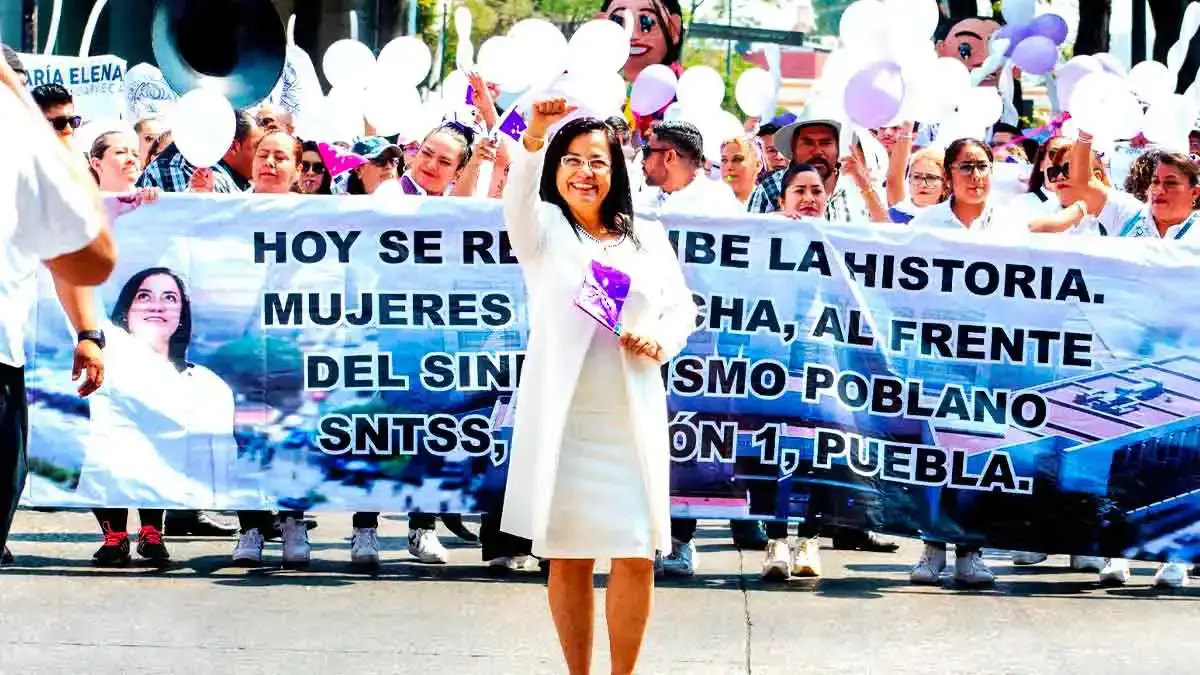 María Elena López de la Vega, nueva secretaria general del sindicato del IMSS Puebla 