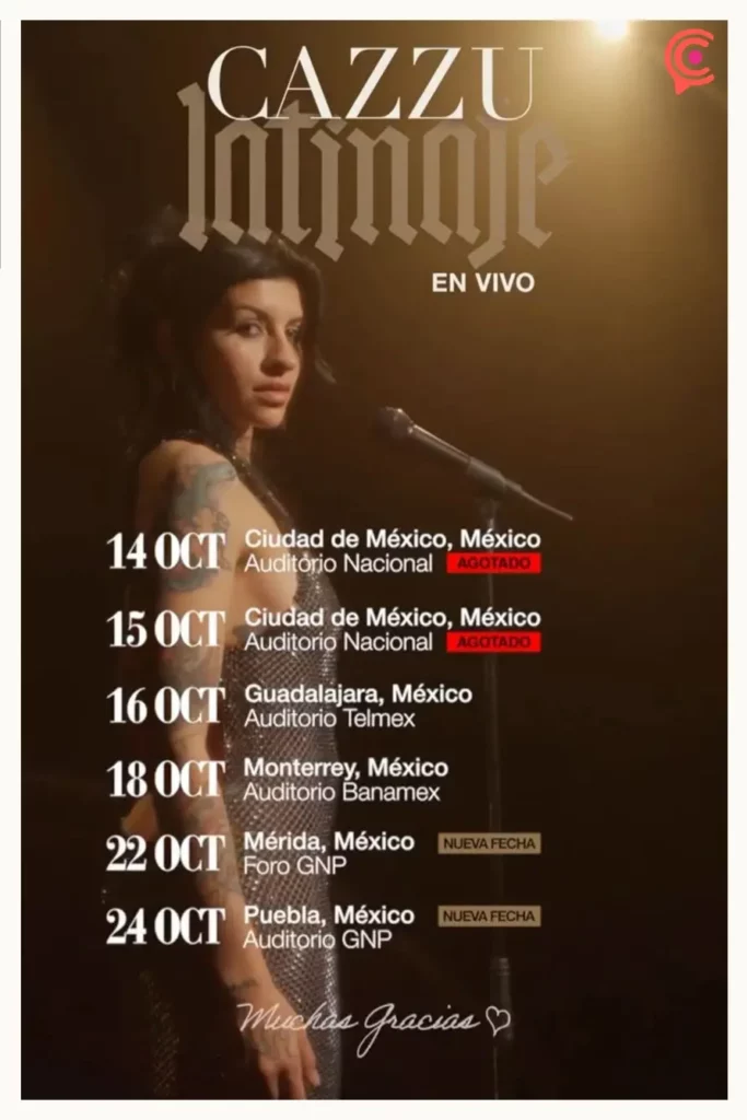 Cazzu, la jefa del trap, anuncia concierto en Puebla para este 2025 