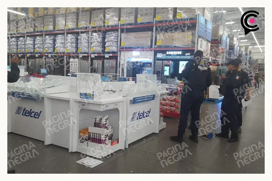 Delincuentes asaltaron el Sam´s Club de La Noria en Puebla; robaron equipos celulares