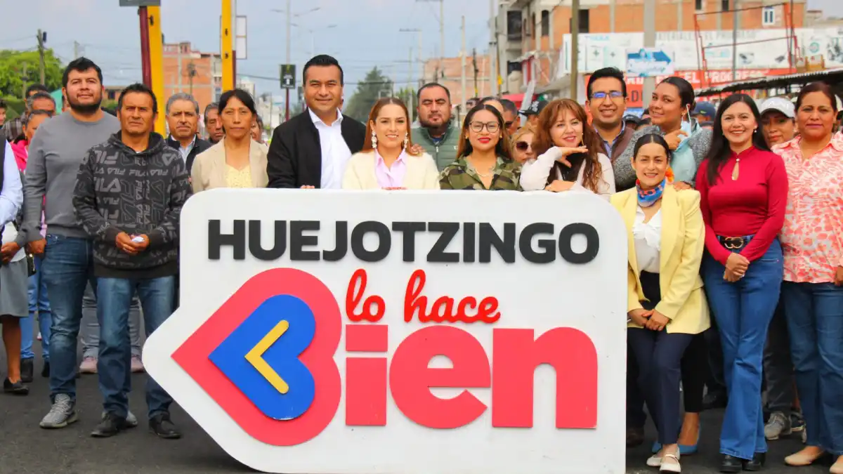 En siete meses de gobierno, Roberto Solís entrega la cuarta carretera rehabilitada en Huejotzingo