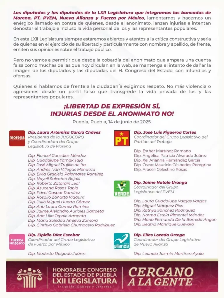 Alejandro Armenta pide al Congreso generar foros para analizar Ley de Ciberseguridad en Puebla 