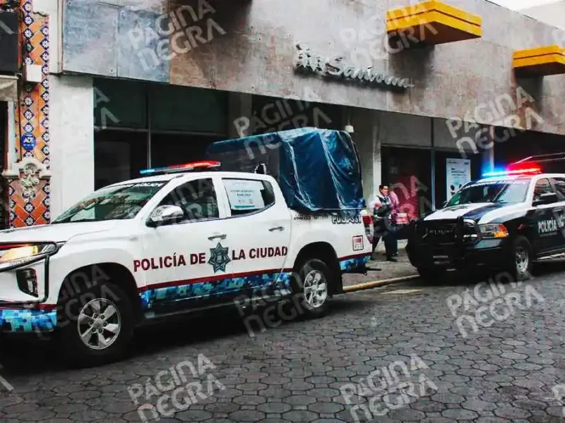 Dan segundo cristalazo en Sanborns del Centro Histórico de Puebla en menos de un mes