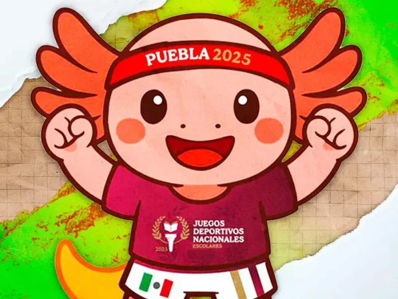 Conoce a Axolín, mascota oficial de los Juegos Deportivos Nacionales Escolares 2025