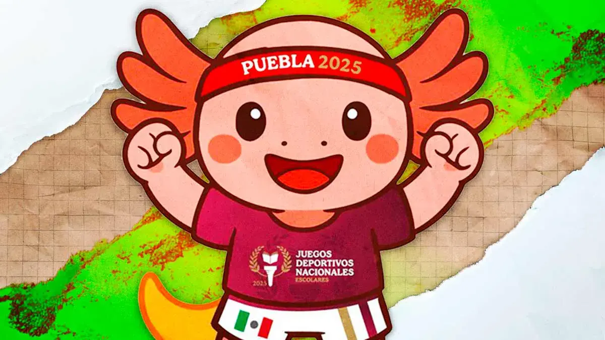 Conoce a Axolín, mascota oficial de los Juegos Deportivos Nacionales Escolares 2025