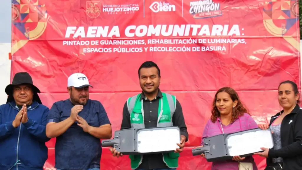Gobierno de Huejotzingo transforma el Fraccionamiento “Valle de San Miguel” con Mega Faena Comunitaria