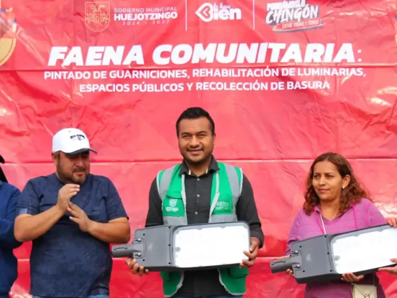 Gobierno de Huejotzingo transforma el Fraccionamiento “Valle de San Miguel” con Mega Faena Comunitaria