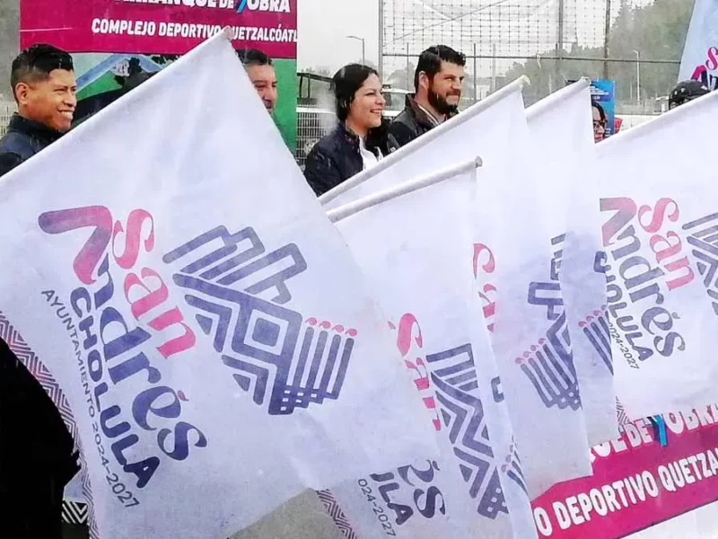 San Andrés Cholula inicia rehabilitación del Complejo Deportivo Quetzalcóatl; alcaldesa invertirá 20 mdp