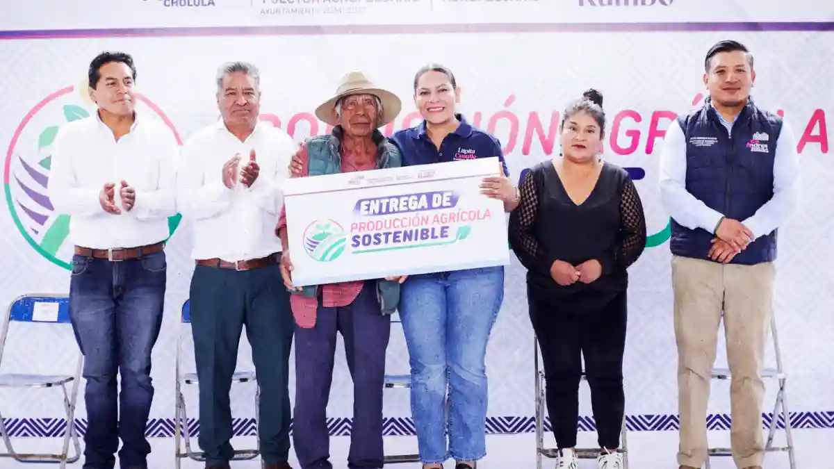 Fortalece Lupita Cuautle el campo y familias productoras de San Andrés Cholula