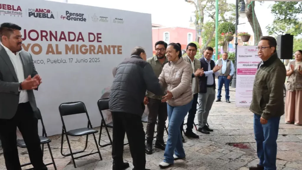 Ariadna Ayala y Gobierno de Puebla reafirman compromiso con la comunidad migrante