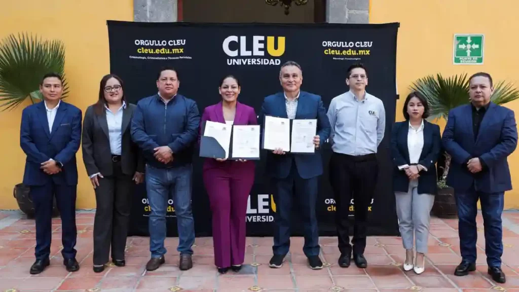 Signan San Andrés Cholula y CLEU convenio de colaboración en beneficio de la seguridad