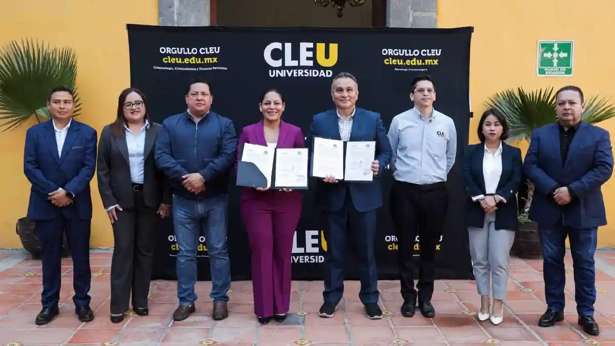 Signan San Andrés Cholula y CLEU convenio de colaboración en beneficio de la seguridad