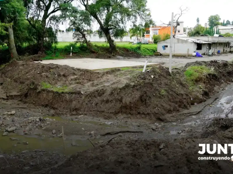 El Ayuntamiento de San Martín Texmelucan trabaja para prevenir riegos por desbordamiento del río Santa Elena y La Virgen