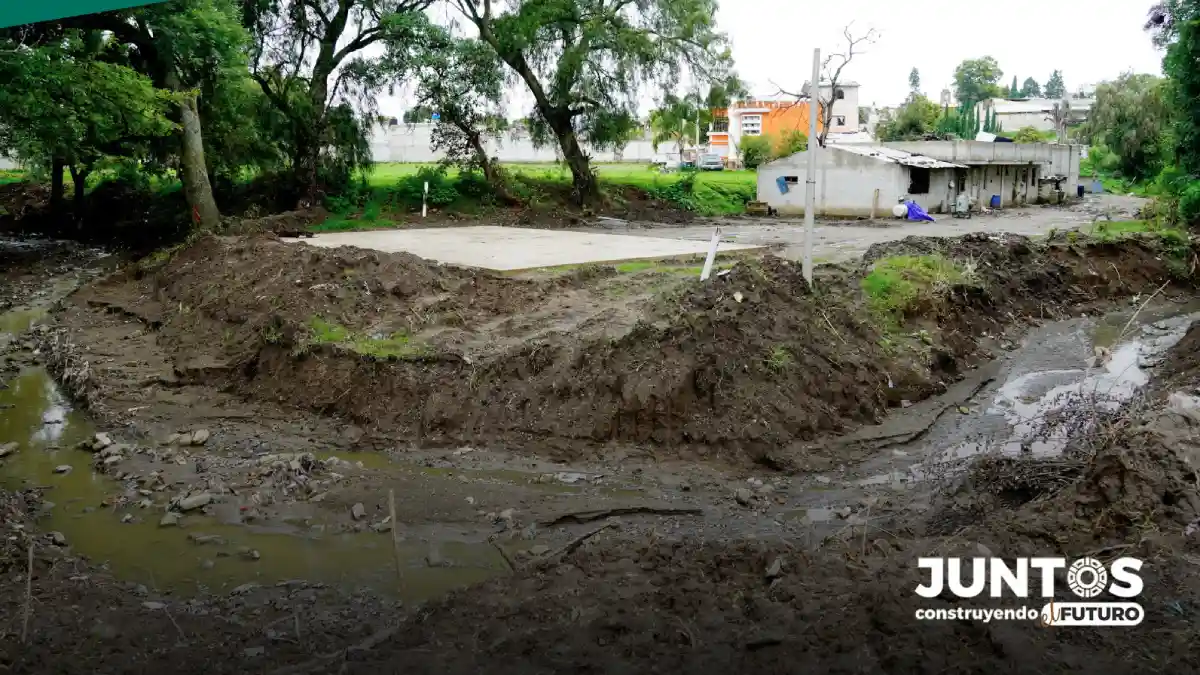 El Ayuntamiento de San Martín Texmelucan trabaja para prevenir riegos por desbordamiento del río Santa Elena y La Virgen