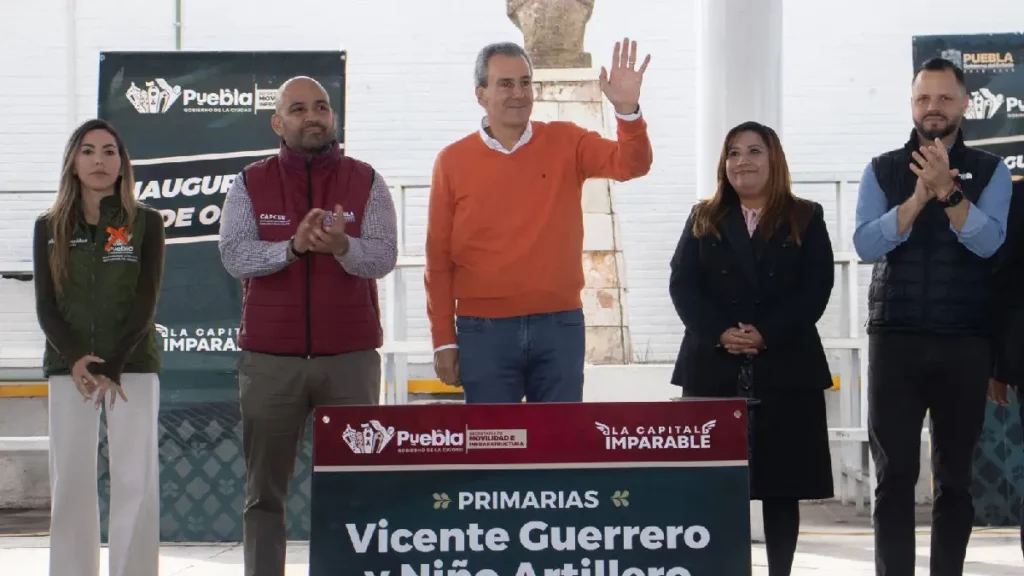 Fortalece Pepe Chedraui infraestructura educativa en la Junta Auxiliar de San Jerónimo Caleras
