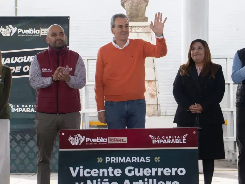 Fortalece Pepe Chedraui infraestructura educativa en la Junta Auxiliar de San Jerónimo Caleras