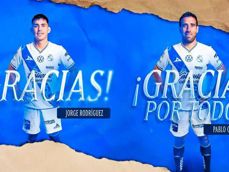 Club Puebla anuncia baja de Pablo González y Jorge Rodríguez de cara al Apertura 2025