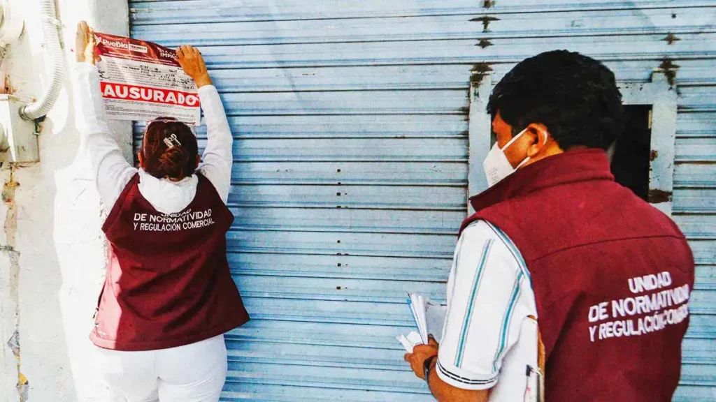 Sanciones y clausuras a comercios establecidos en Puebla capital disminuyeron 42% en mayo de 2025