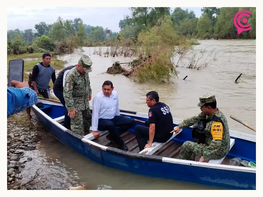 Alejandro Armenta se compromete a terminar la construcción de puente en Francisco Z Mena, Puebla