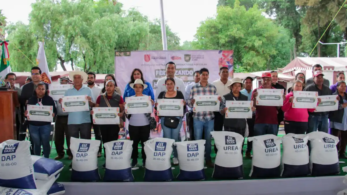 Arranca el programa “Fertilizando el Campo de Huejotzingo” para impulsar cosechas del municipio