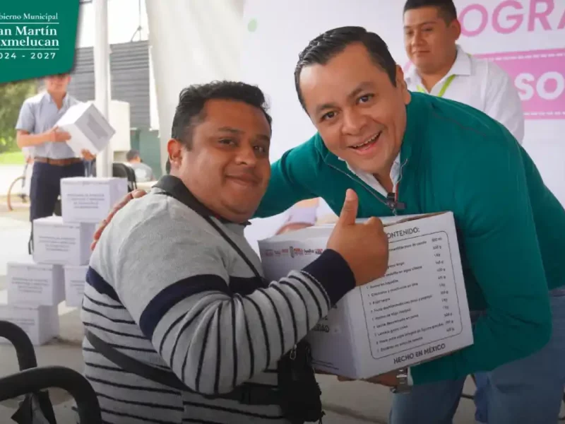 Se realiza en Texmelucan la primera entrega 2025 de despensas del programa estatal de atención alimentaria