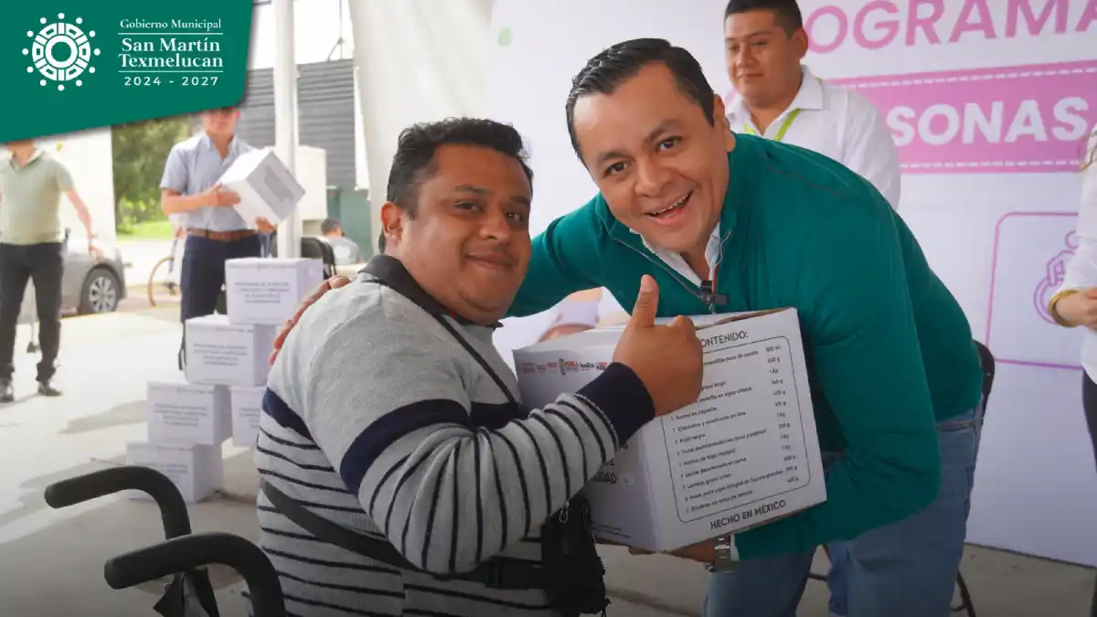 Se realiza en Texmelucan la primera entrega 2025 de despensas del programa estatal de atención alimentaria