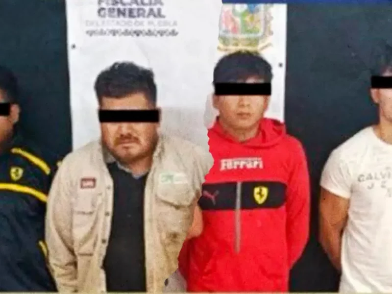 Detuvieron a cuatro extorsionadores y presuntos secuestradores en el municipio de Acatzingo, Puebla